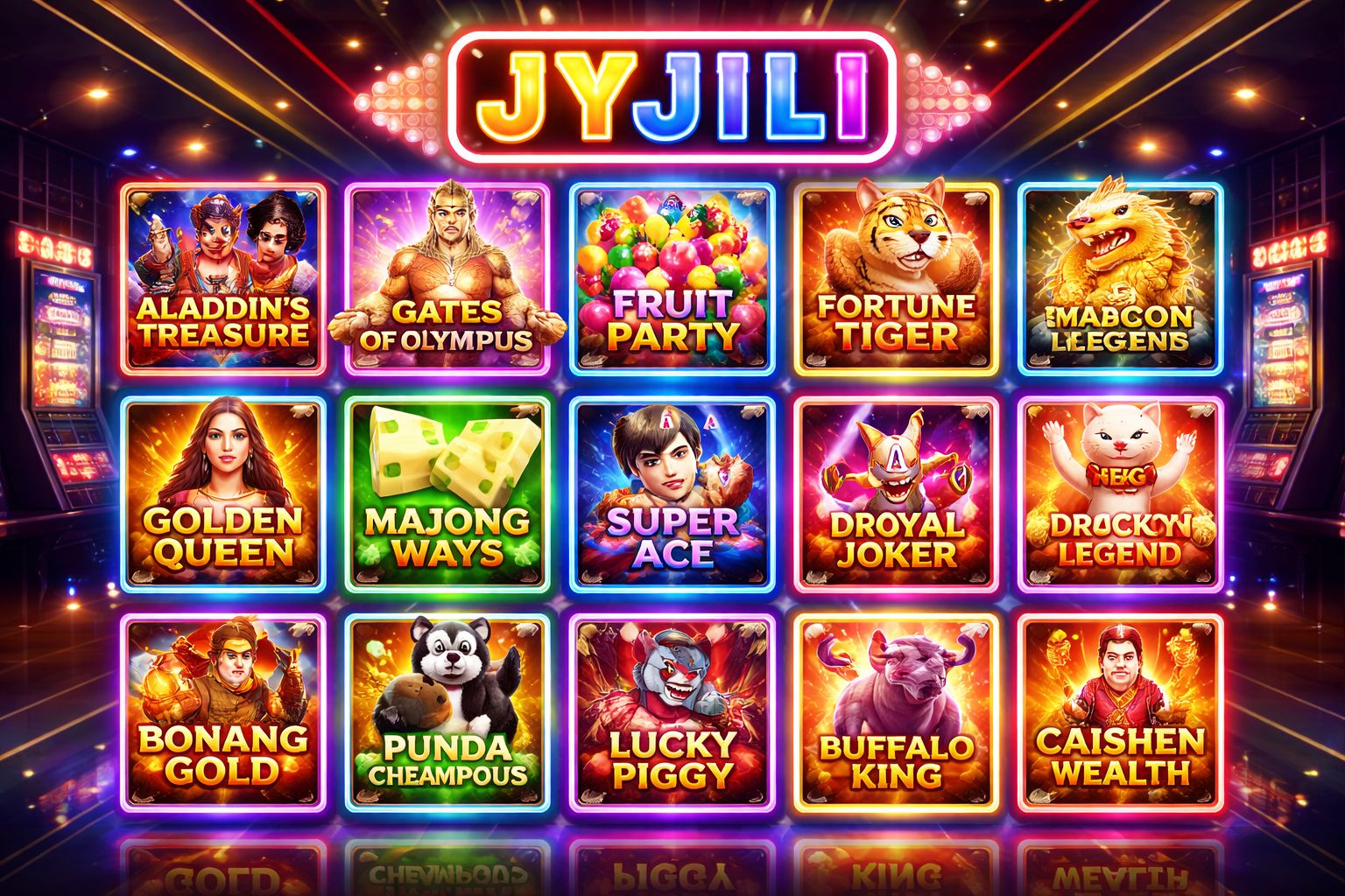 JYJILI স্লট - মেগাওয়েজ, জ্যাকপট ও ফ্রি স্পিন অফার